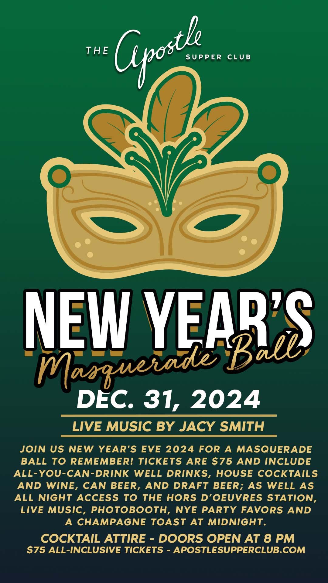 NYE 2024 at The Apostle